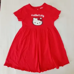 Vestido color rojo "Hello Kitty"
