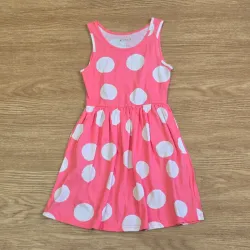 Vestido color rosado con bolas