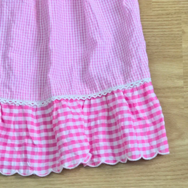 Vestido color rosado con lazo