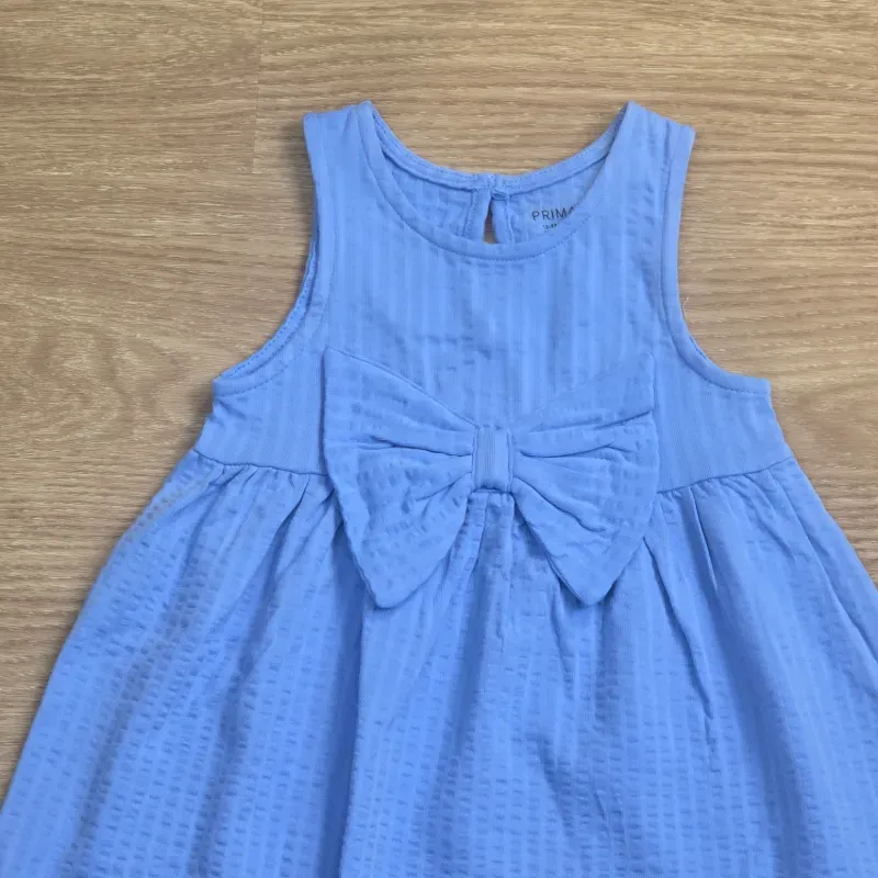 Vestido con Lazo color Azul