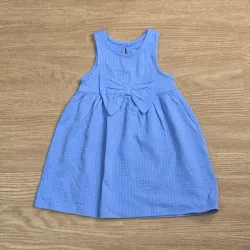 Vestido con Lazo color Azul