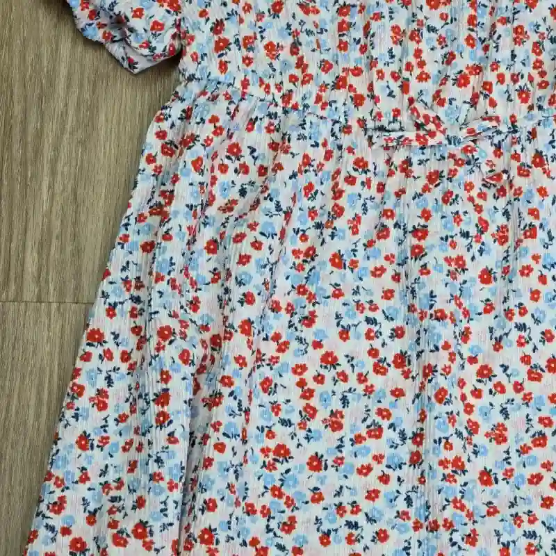 Vestido Con Lazos de flores