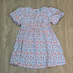 Vestido Con Lazos de flores