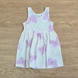 Vestido con Mariposas moradas