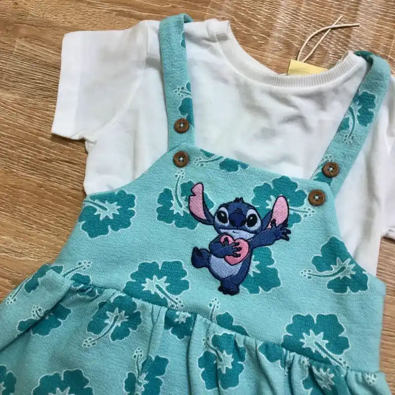 Vestido con Stitch color azul