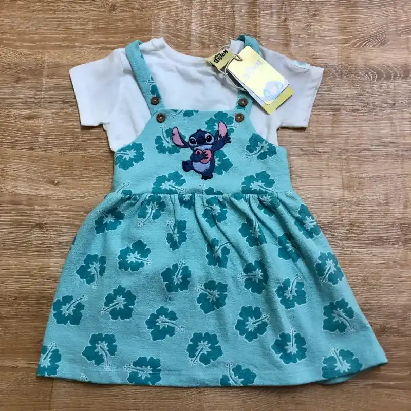 Vestido con Stitch color azul