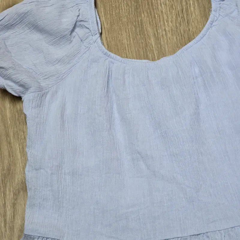 Vestido con Vuelos Elegante color Azul