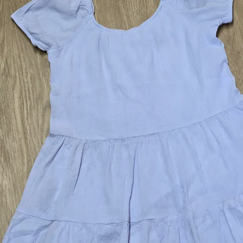 Vestido con Vuelos Elegante color Azul