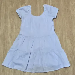 Vestido con Vuelos Elegante color Azul