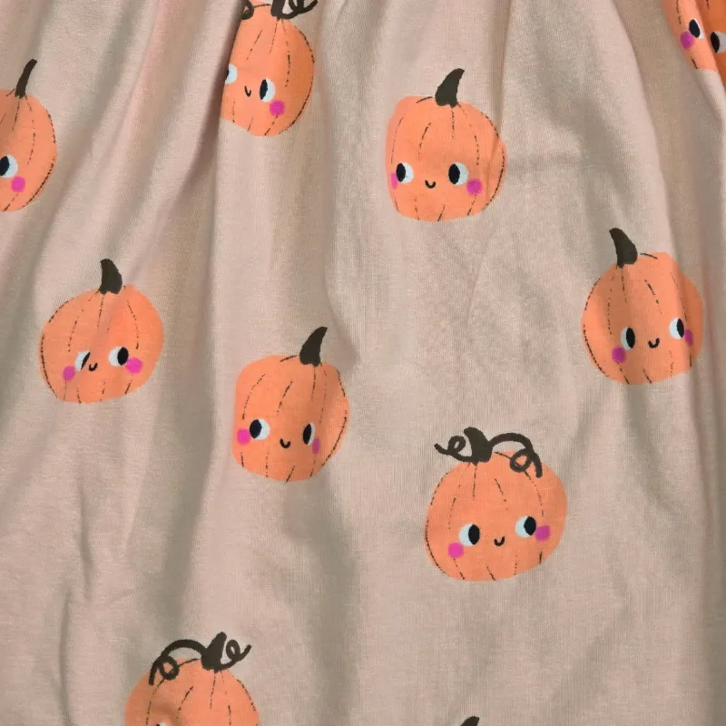 Vestido de mangas largas naranja de calabaza.