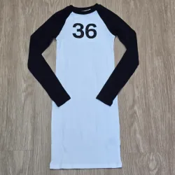 Vestido de Niña Mangas Largas Tela Canalé