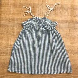 Vestido de rayas azules y blancas 