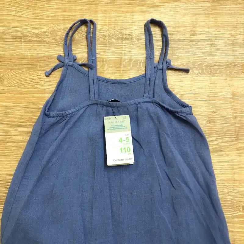 Vestido de tirantes color azul 