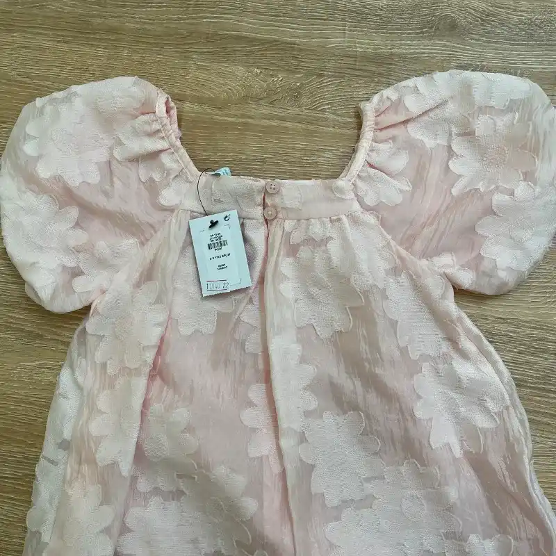 Vestido de tul color rosado