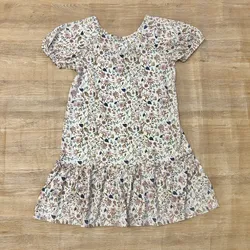 Vestido Mango con flores de colores 