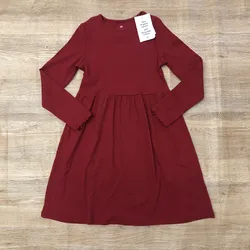 Vestido rojo H&M de mangas largas 