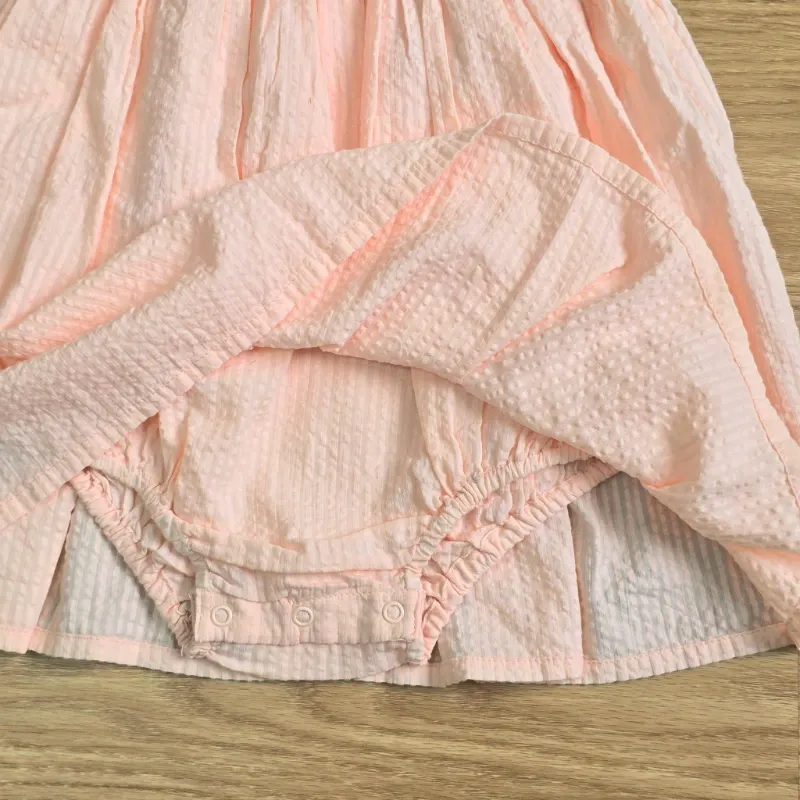 Vestido rosado con estrellas de mar