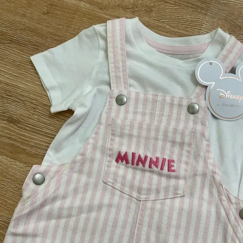 Vestido tipo overol de Minnie Mouse 
