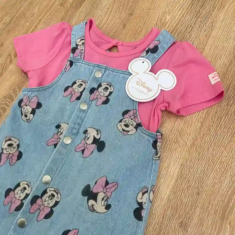 Vestido tipo overol de Minnie Mouse 