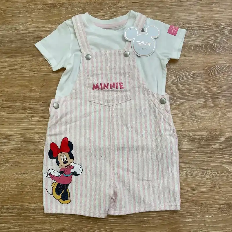 Vestido tipo overol de Minnie Mouse 