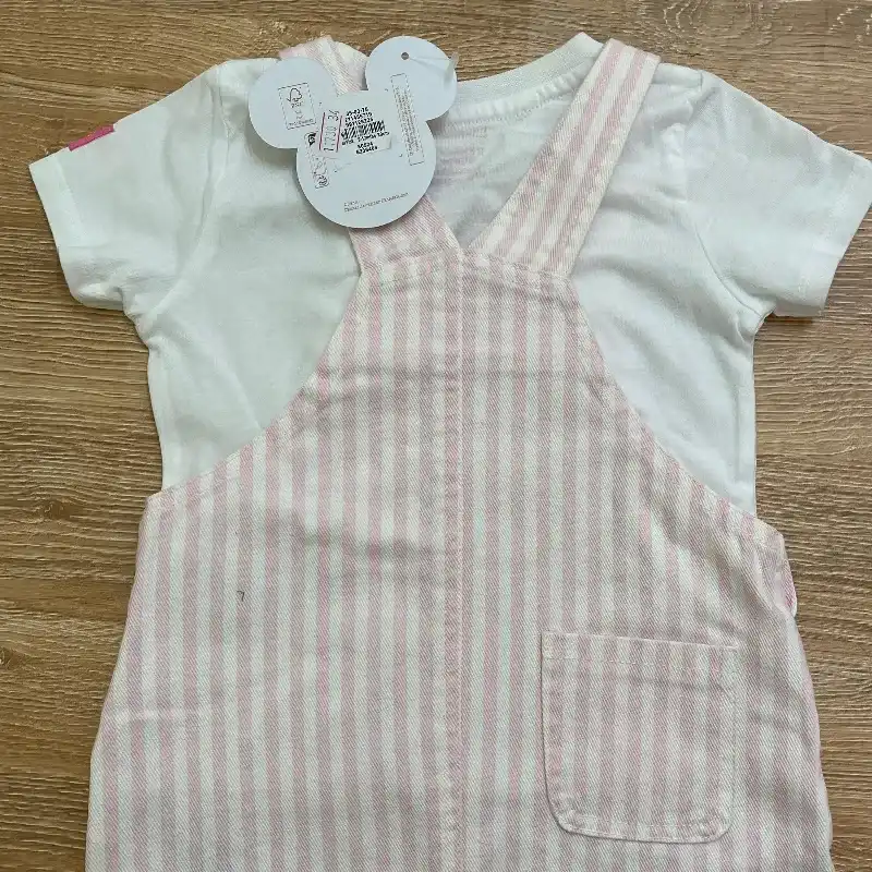 Vestido tipo overol de Minnie Mouse 