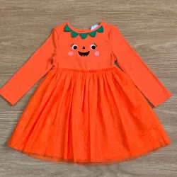 Vestido Tull Naranja