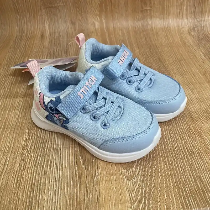 Zapatos de Stitch y Angel color azul claro 