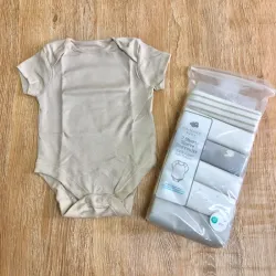 Pack de 3 bodys color beige 