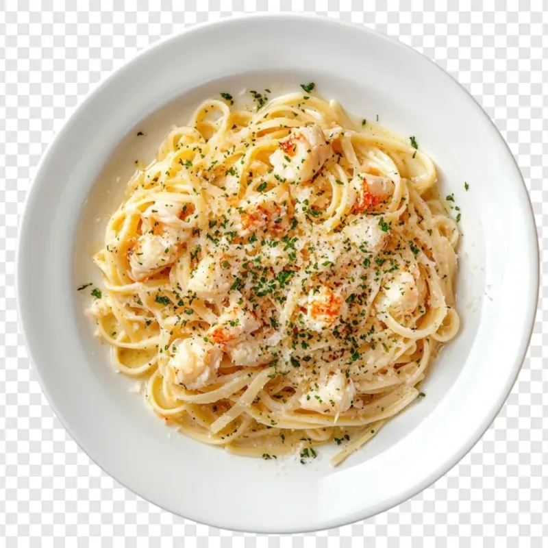 Espaguetis c/ Langosta y Queso Blanco