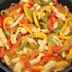 Fajitas se Pollo c/ Vegetales 