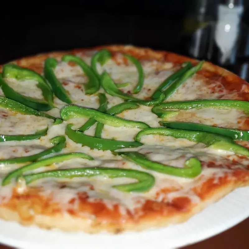 Pizza c/ Pimiento y Queso Gouda 