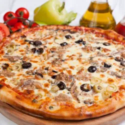 Pizza de Atún c/ Queso Blanco