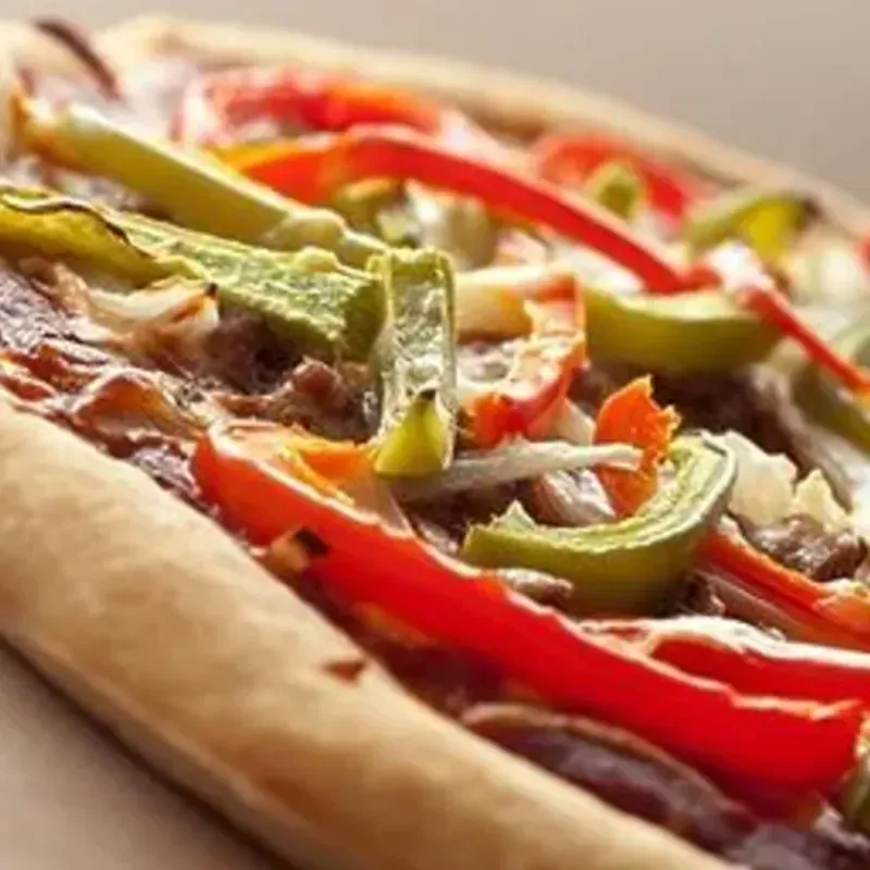 Pizza de Pimiento c/ Queso Blanco