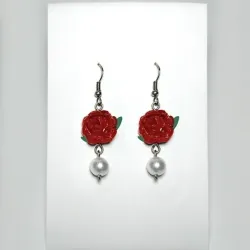 Rosa con perla 