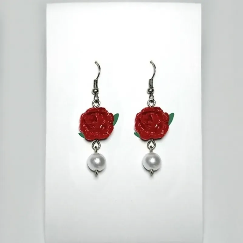Rosa con perla 