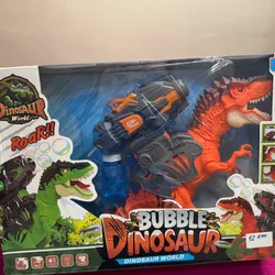 Súper dinosaurio luz+sonido+burbujas