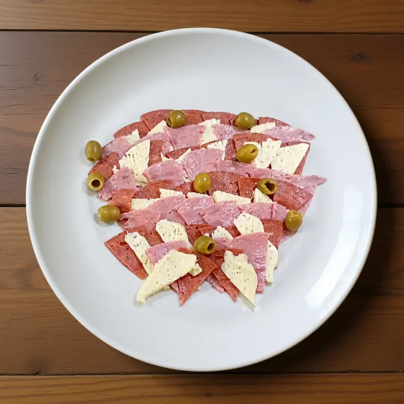 Jamón, Chorizo, Queso  y Aceitunas 