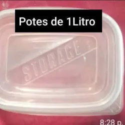 Pote de 1L cuadrado 