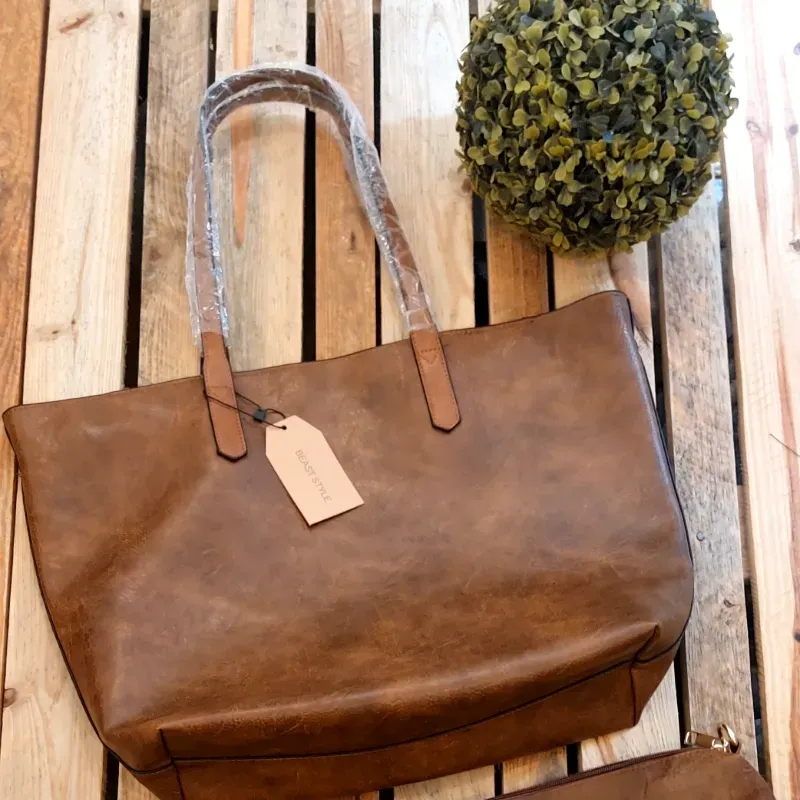 Cartera grande triple