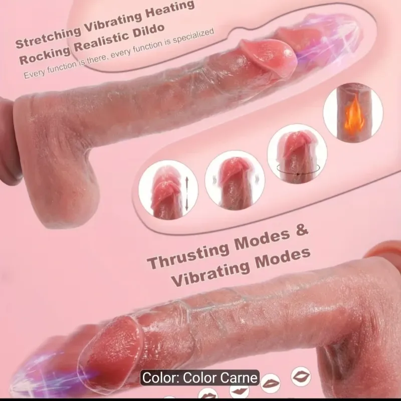 🔥 Dildo realista de calentamiento 🔥