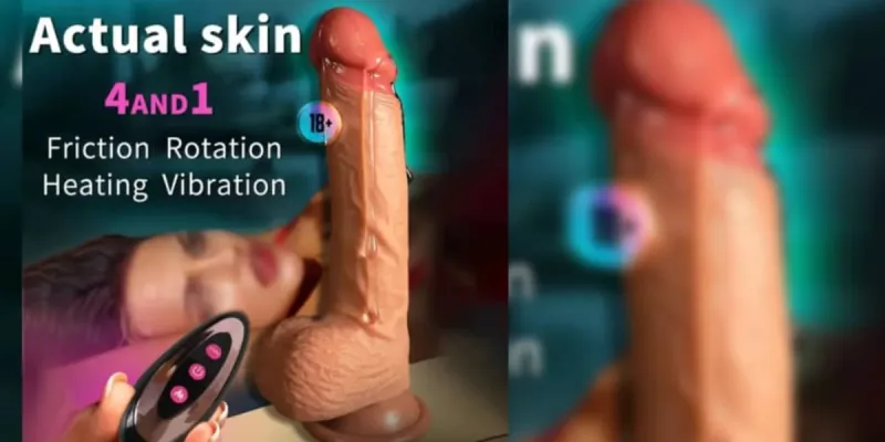 🖤 Dildo realista de calentamiento 🔥