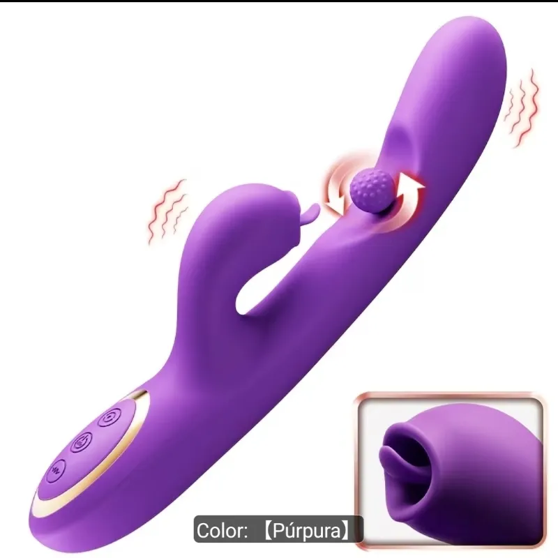 🌀Doble estimulación :Vibrador de doble motor 🔥