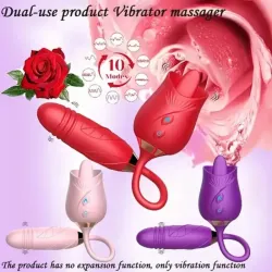 🌹Rosa +Vibrador 🌹 Dos en uno