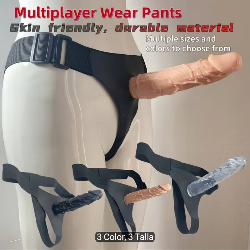 ✔️Tanga con dildo ajustable 💦