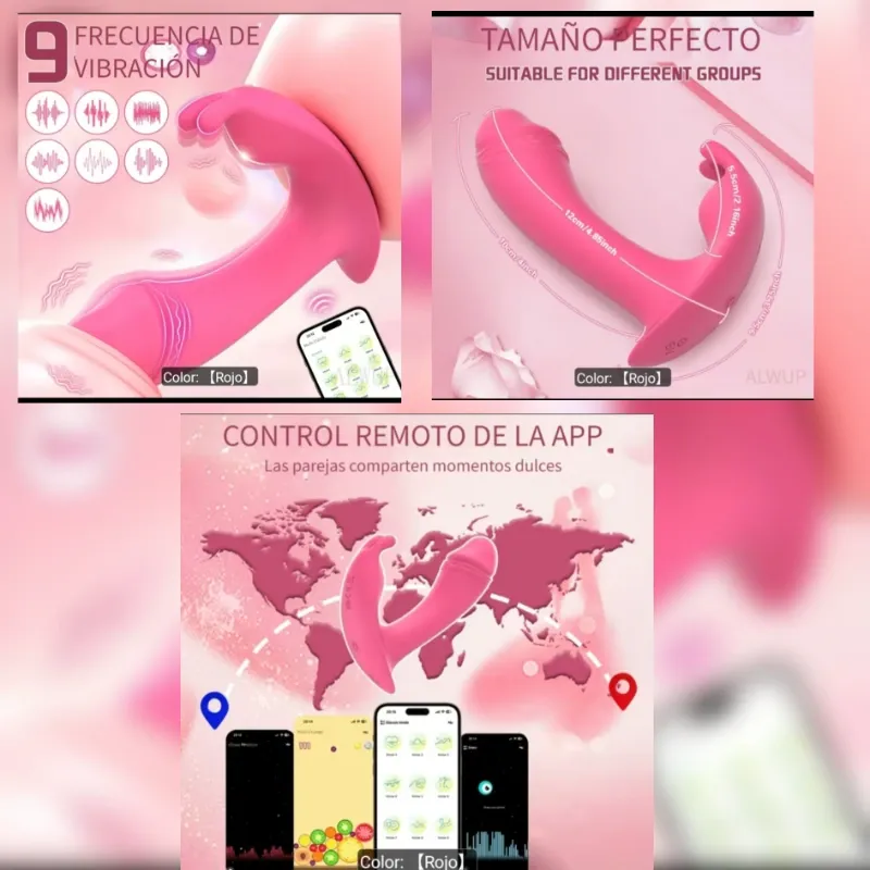 💞Vibrador de app🛍️:Doble estimulación