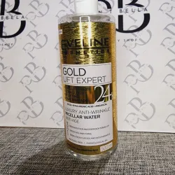 Agua miscelar de 24k , acido hialuronico y aceite de argan