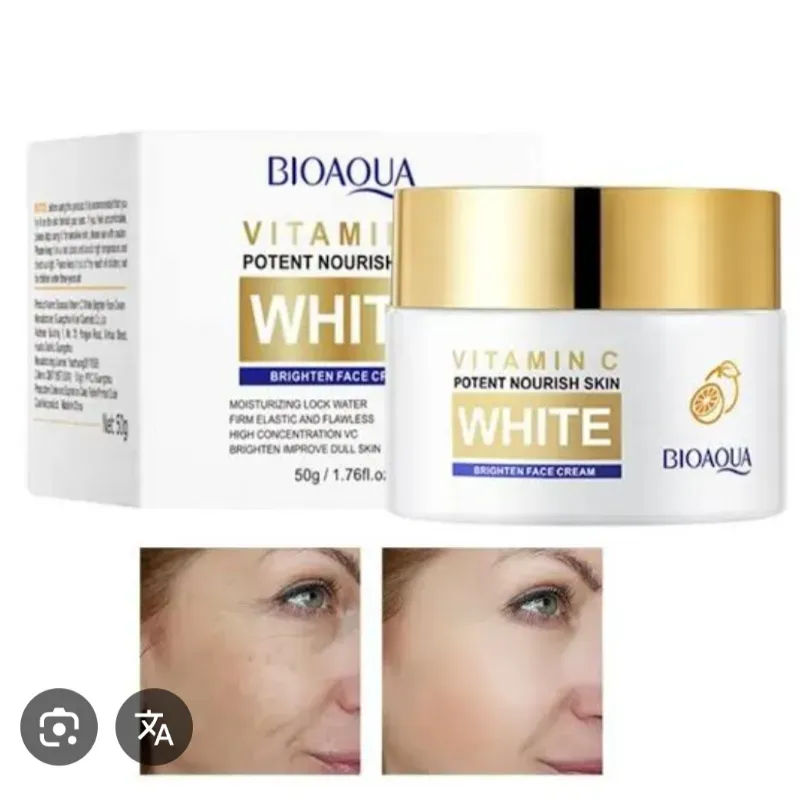 Crema blanqueadora de vitamina C