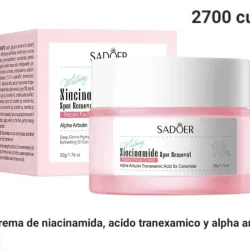 Crema de niacinamida, acido tranexamico y alpha arbutin