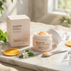 Crema facial de Vitamina C y niacinamida.