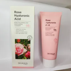 Limpiador facial de acido hialuronico y rosas 100g